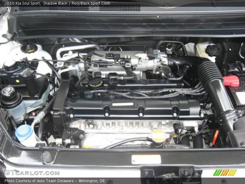 Shadow Black / Red/Black Sport Cloth 2010 Kia Soul Sport