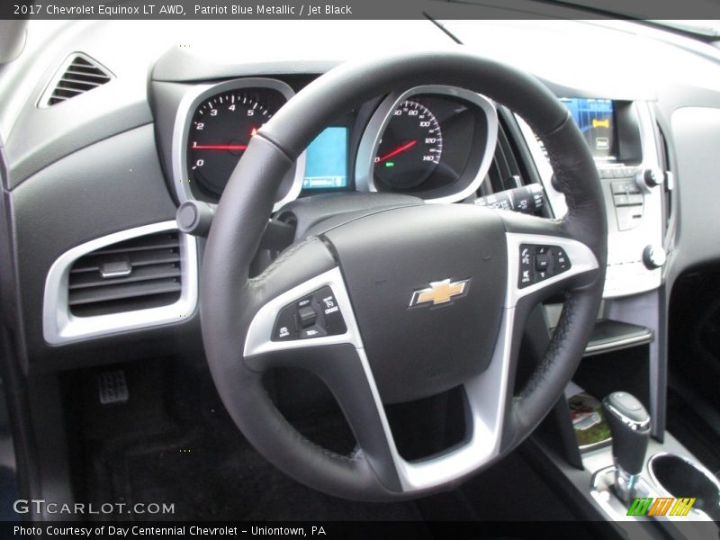 Patriot Blue Metallic / Jet Black 2017 Chevrolet Equinox LT AWD