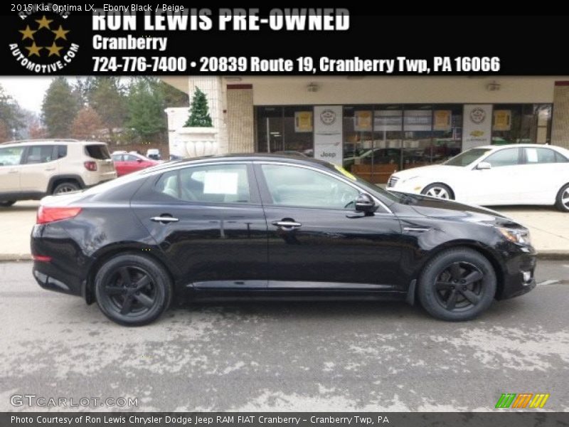 Ebony Black / Beige 2015 Kia Optima LX