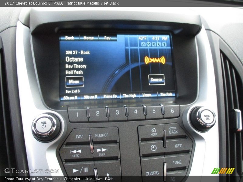 Patriot Blue Metallic / Jet Black 2017 Chevrolet Equinox LT AWD