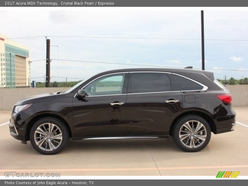 Crystal Black Pearl / Espresso 2017 Acura MDX Technology