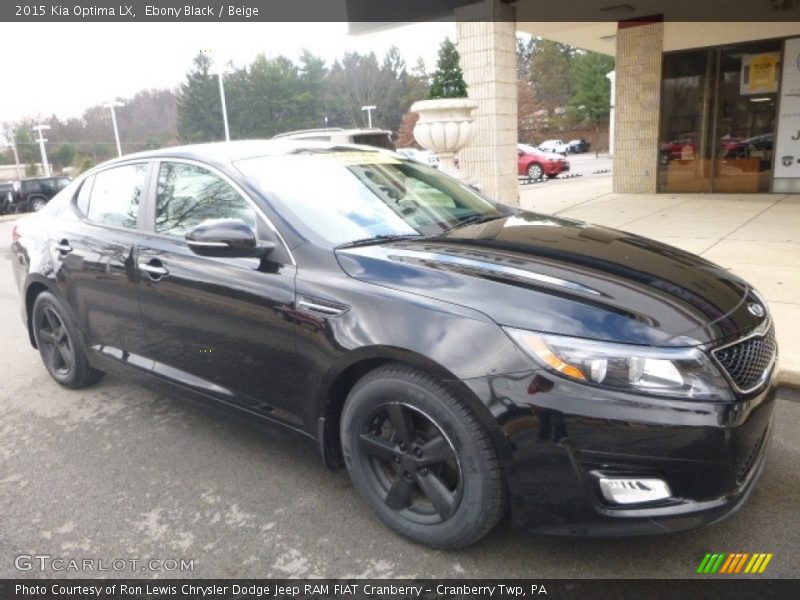 Ebony Black / Beige 2015 Kia Optima LX