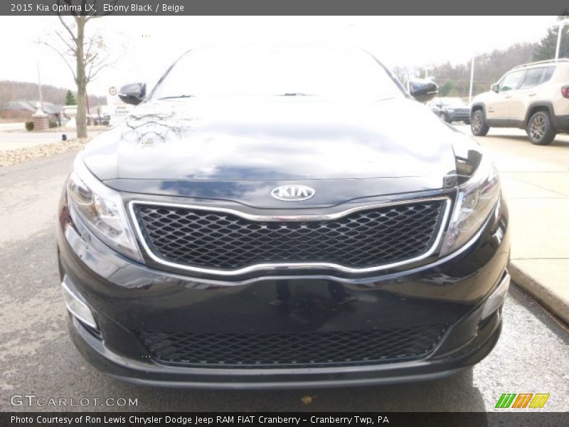 Ebony Black / Beige 2015 Kia Optima LX