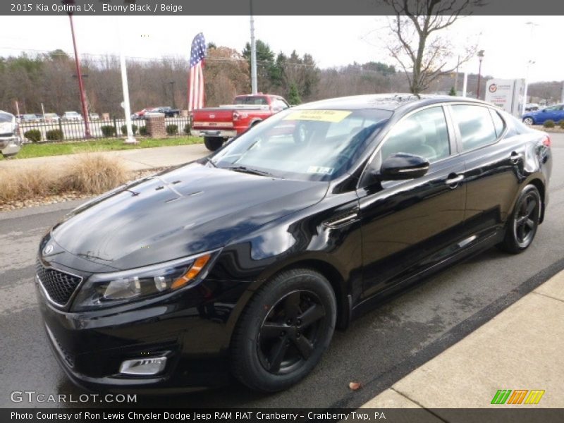 Ebony Black / Beige 2015 Kia Optima LX