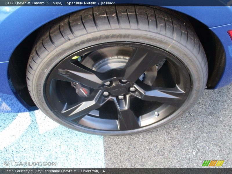 Hyper Blue Metallic / Jet Black 2017 Chevrolet Camaro SS Coupe