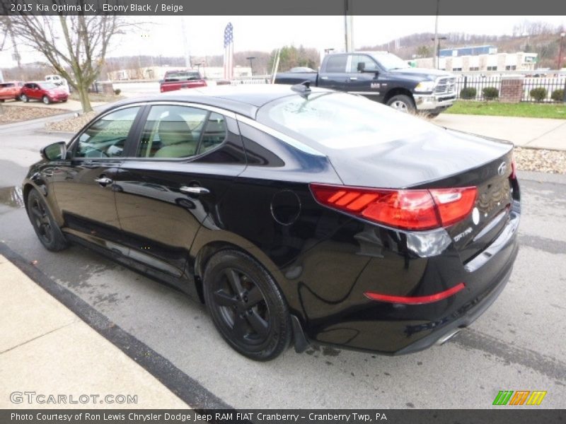 Ebony Black / Beige 2015 Kia Optima LX