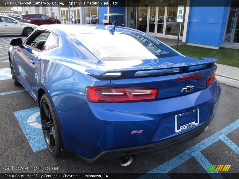 Hyper Blue Metallic / Jet Black 2017 Chevrolet Camaro SS Coupe