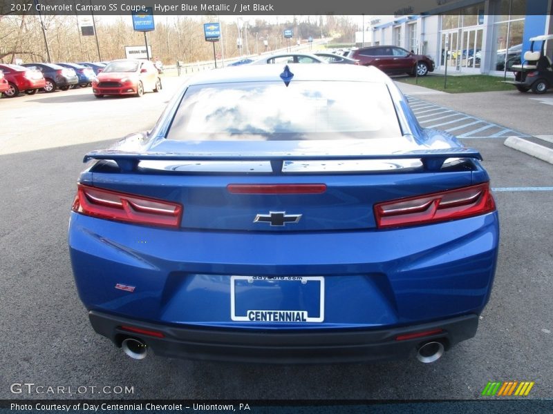 Hyper Blue Metallic / Jet Black 2017 Chevrolet Camaro SS Coupe