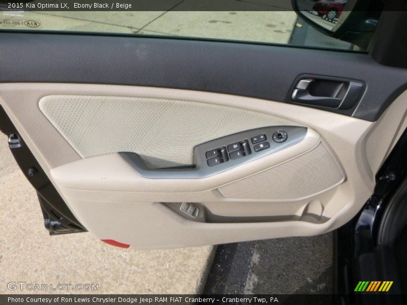 Ebony Black / Beige 2015 Kia Optima LX