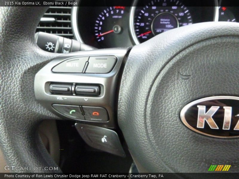 Ebony Black / Beige 2015 Kia Optima LX