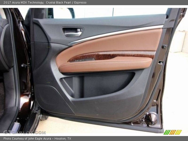 Crystal Black Pearl / Espresso 2017 Acura MDX Technology