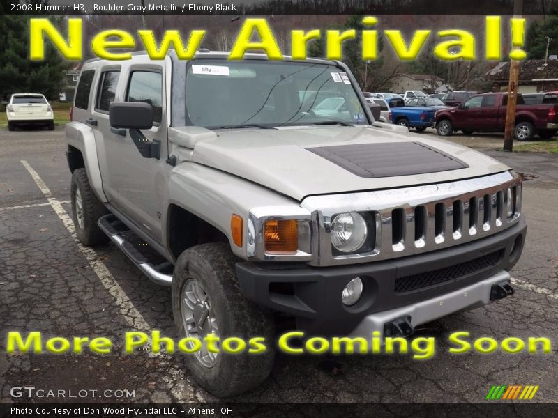 Boulder Gray Metallic / Ebony Black 2008 Hummer H3
