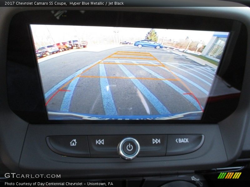 Hyper Blue Metallic / Jet Black 2017 Chevrolet Camaro SS Coupe