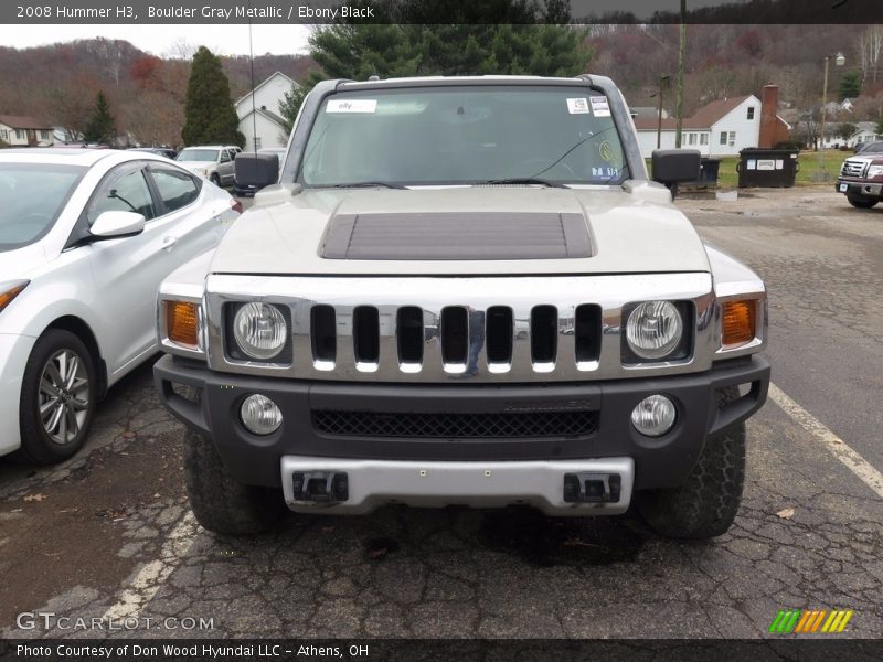 Boulder Gray Metallic / Ebony Black 2008 Hummer H3