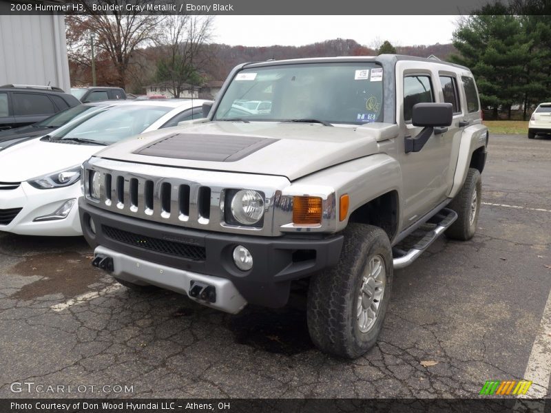Boulder Gray Metallic / Ebony Black 2008 Hummer H3