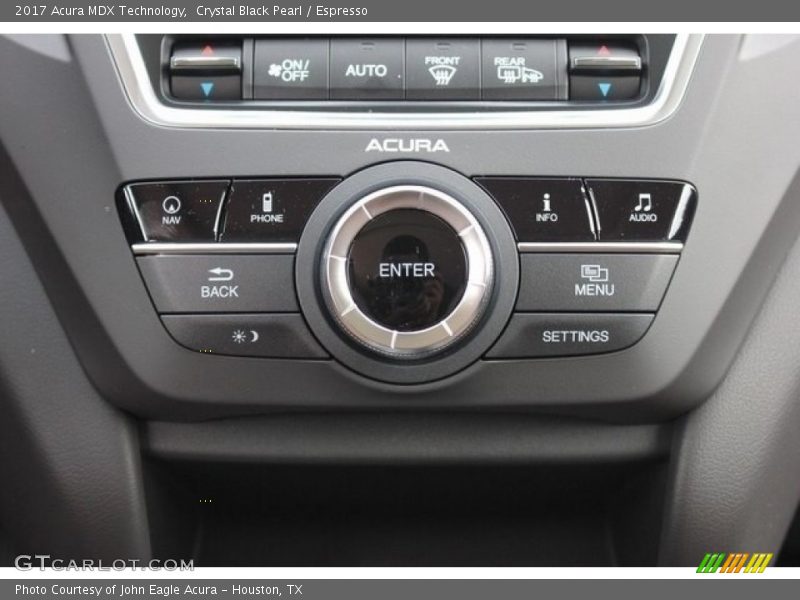 Crystal Black Pearl / Espresso 2017 Acura MDX Technology