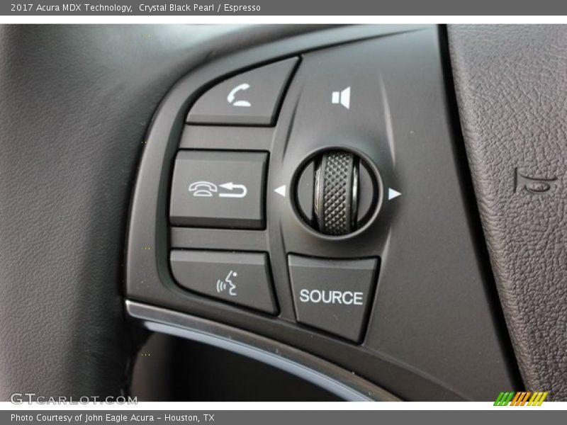 Crystal Black Pearl / Espresso 2017 Acura MDX Technology