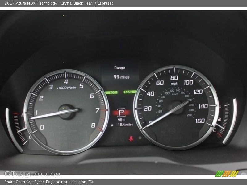 Crystal Black Pearl / Espresso 2017 Acura MDX Technology