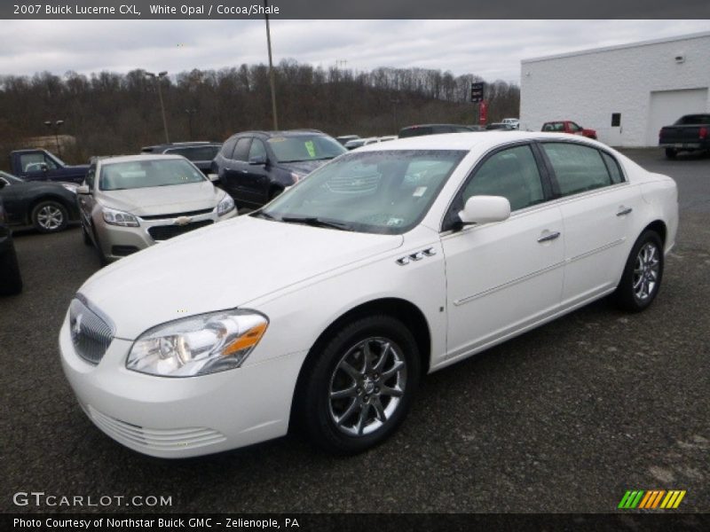 White Opal / Cocoa/Shale 2007 Buick Lucerne CXL