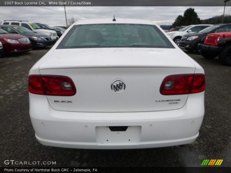 White Opal / Cocoa/Shale 2007 Buick Lucerne CXL