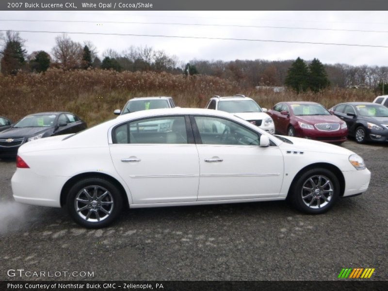 White Opal / Cocoa/Shale 2007 Buick Lucerne CXL