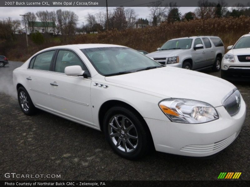 White Opal / Cocoa/Shale 2007 Buick Lucerne CXL