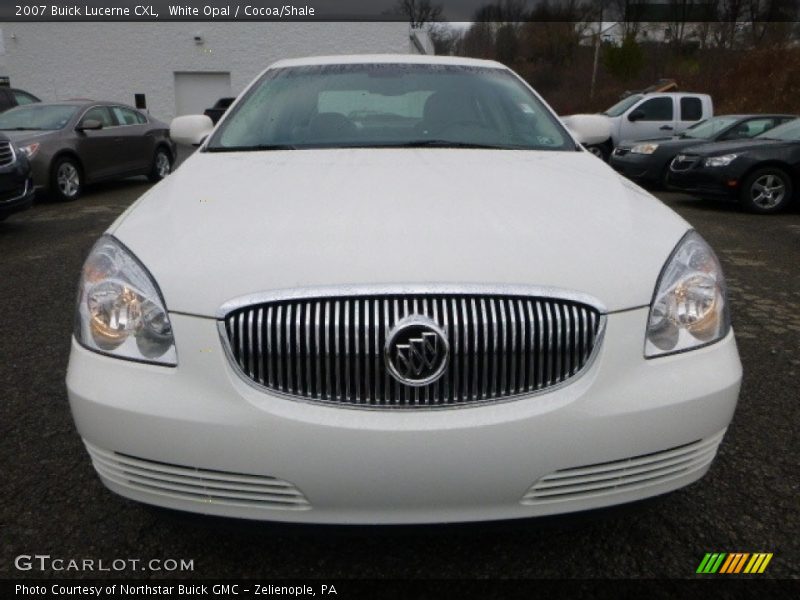 White Opal / Cocoa/Shale 2007 Buick Lucerne CXL