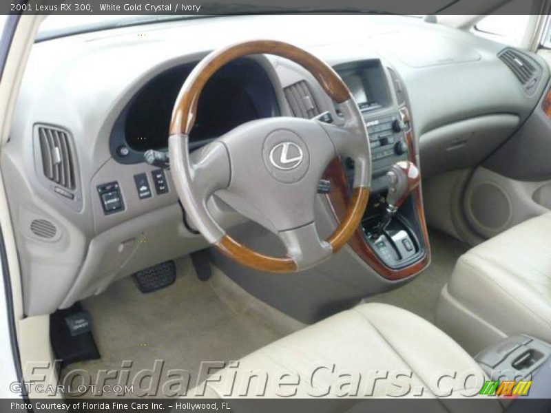 White Gold Crystal / Ivory 2001 Lexus RX 300