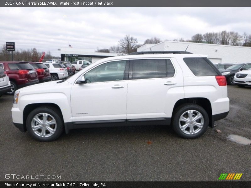 White Frost Tricoat / Jet Black 2017 GMC Terrain SLE AWD