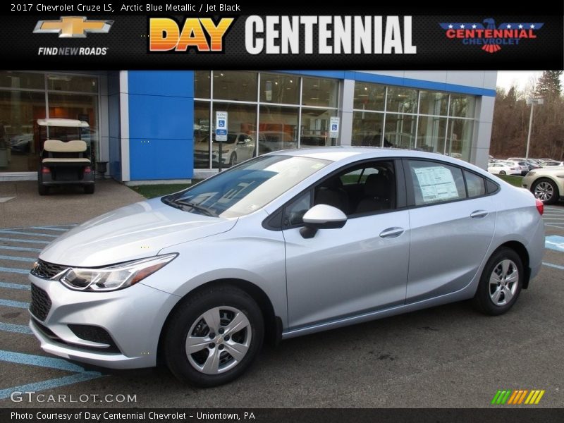 Arctic Blue Metallic / Jet Black 2017 Chevrolet Cruze LS