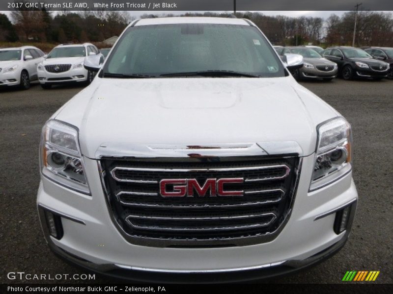 White Frost Tricoat / Jet Black 2017 GMC Terrain SLE AWD