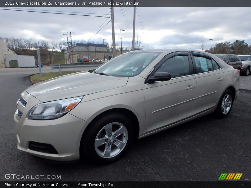 Champagne Silver Metallic / Jet Black/Titanium 2013 Chevrolet Malibu LS