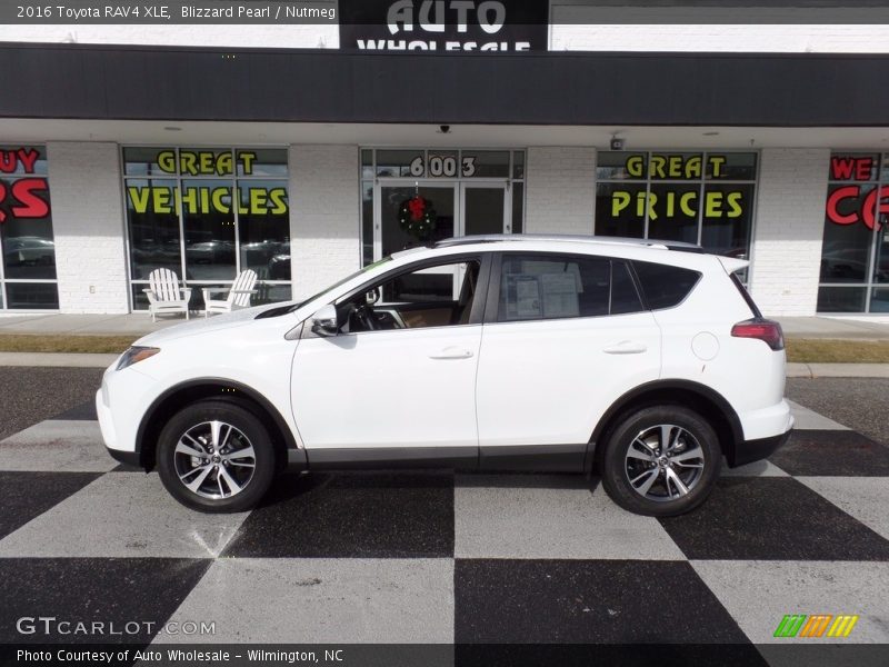 Blizzard Pearl / Nutmeg 2016 Toyota RAV4 XLE