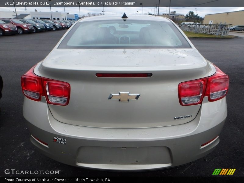 Champagne Silver Metallic / Jet Black/Titanium 2013 Chevrolet Malibu LS