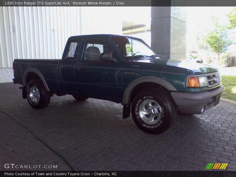 Medium Willow Metallic / Grey 1995 Ford Ranger STX SuperCab 4x4