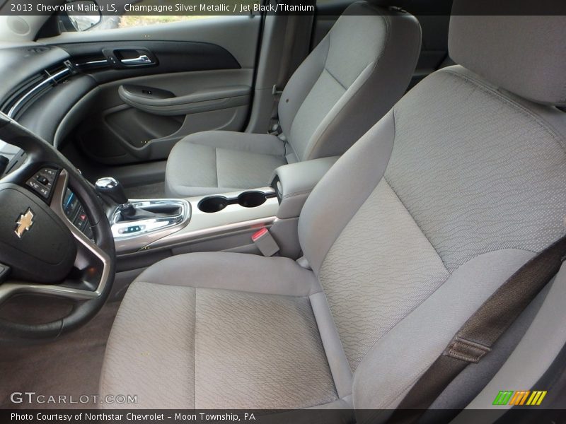 Champagne Silver Metallic / Jet Black/Titanium 2013 Chevrolet Malibu LS