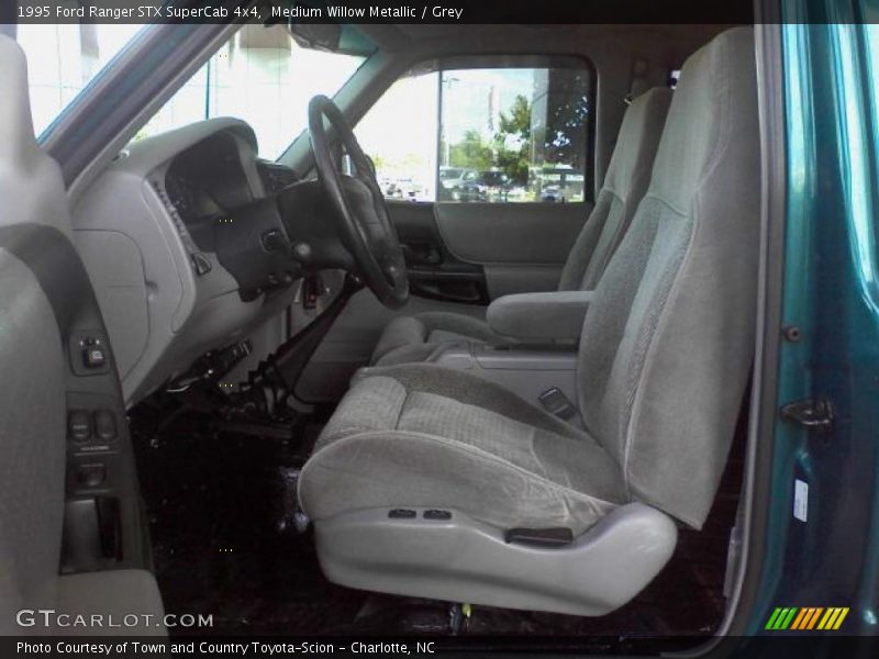 Medium Willow Metallic / Grey 1995 Ford Ranger STX SuperCab 4x4