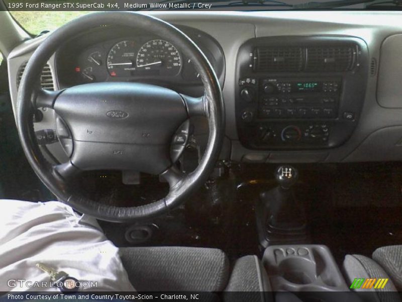 Medium Willow Metallic / Grey 1995 Ford Ranger STX SuperCab 4x4
