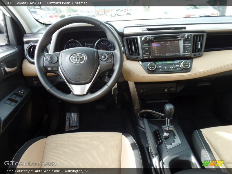 Blizzard Pearl / Nutmeg 2016 Toyota RAV4 XLE