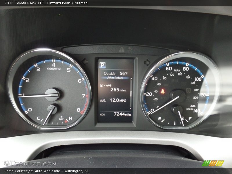 Blizzard Pearl / Nutmeg 2016 Toyota RAV4 XLE