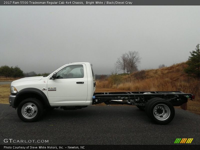 Bright White / Black/Diesel Gray 2017 Ram 5500 Tradesman Regular Cab 4x4 Chassis
