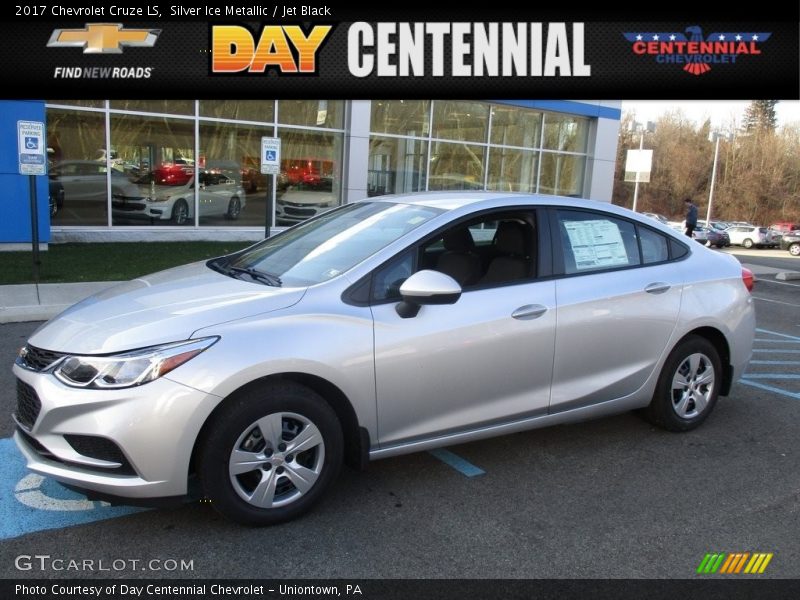 Silver Ice Metallic / Jet Black 2017 Chevrolet Cruze LS