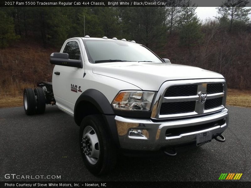 Bright White / Black/Diesel Gray 2017 Ram 5500 Tradesman Regular Cab 4x4 Chassis