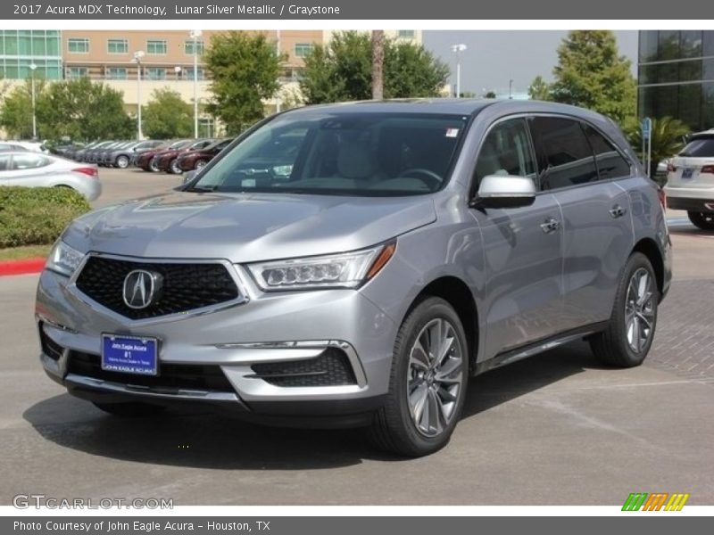 Lunar Silver Metallic / Graystone 2017 Acura MDX Technology