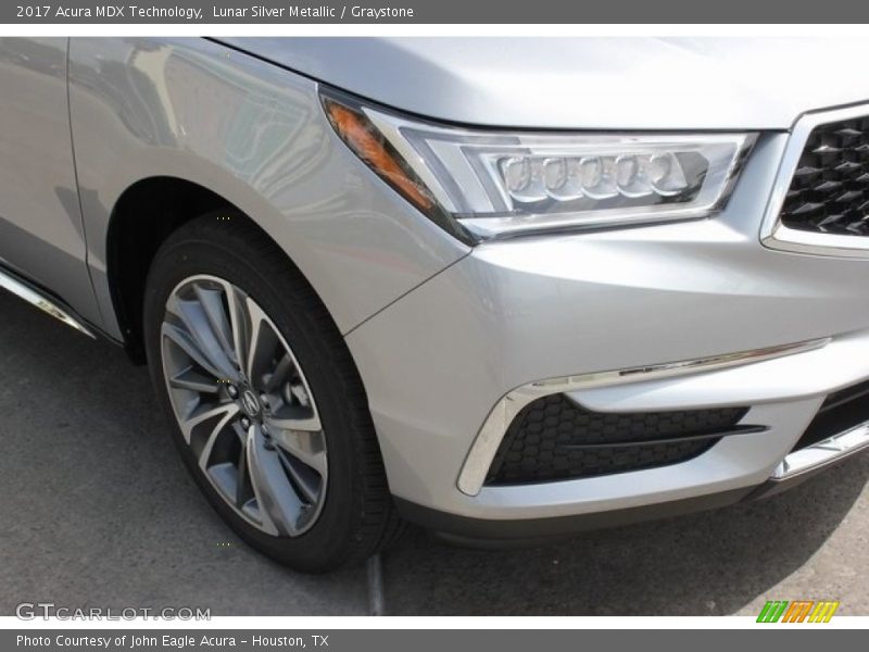 Lunar Silver Metallic / Graystone 2017 Acura MDX Technology