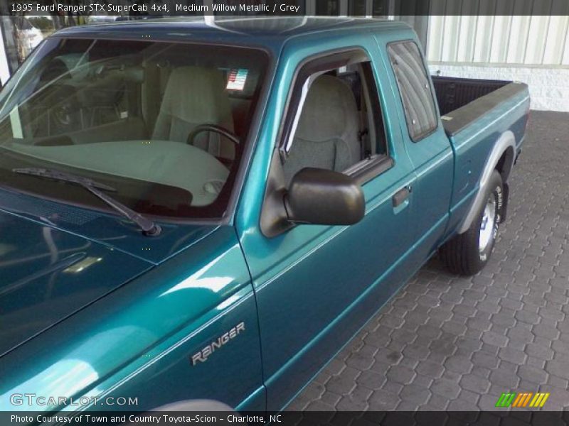 Medium Willow Metallic / Grey 1995 Ford Ranger STX SuperCab 4x4