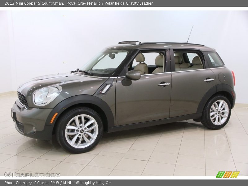 Royal Gray Metallic / Polar Beige Gravity Leather 2013 Mini Cooper S Countryman