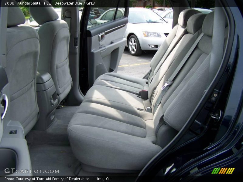 Deepwater Blue / Gray 2008 Hyundai Santa Fe SE