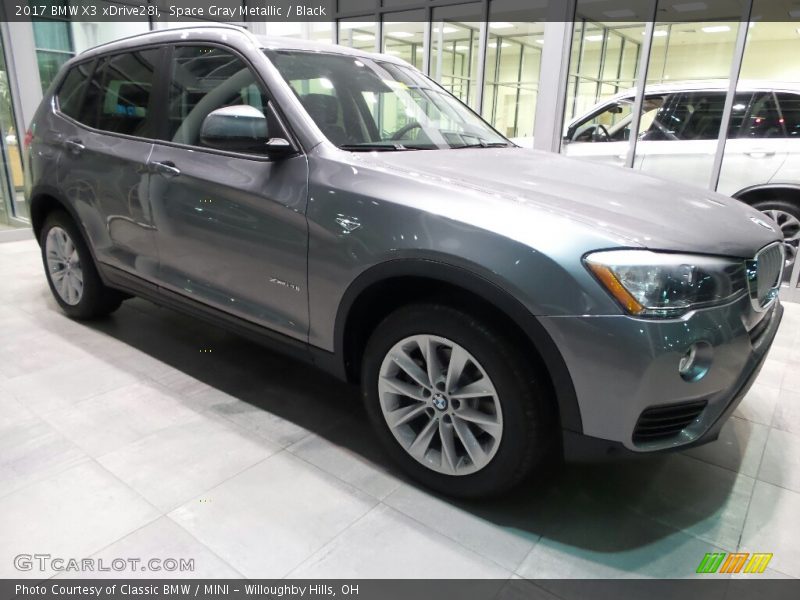 Space Gray Metallic / Black 2017 BMW X3 xDrive28i