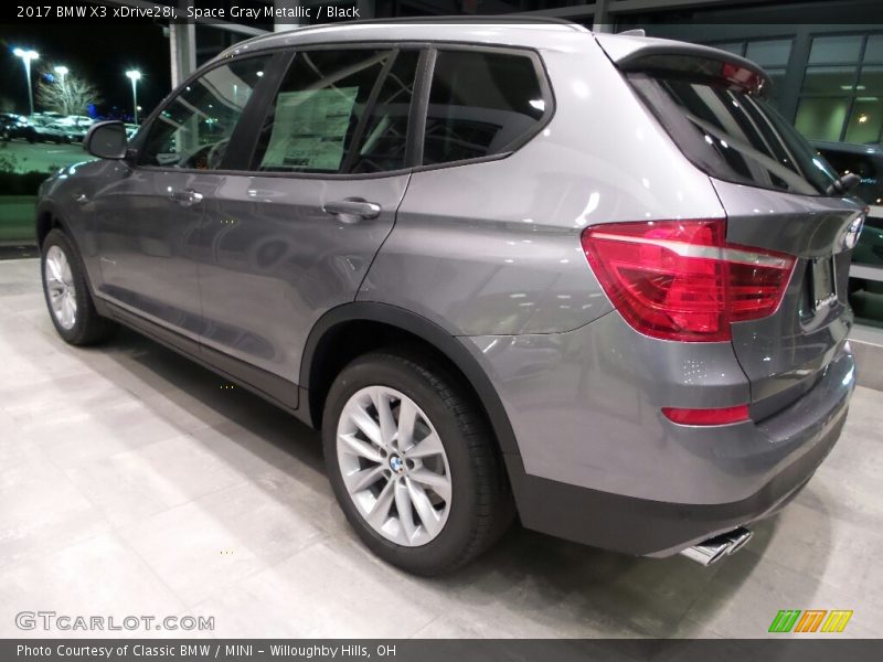 Space Gray Metallic / Black 2017 BMW X3 xDrive28i